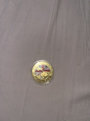 Commemorative Gold-Plated Coin The Great War 1914-1918 like new with protective case