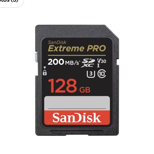 SanDisk 128GB SD Card new, box pack
