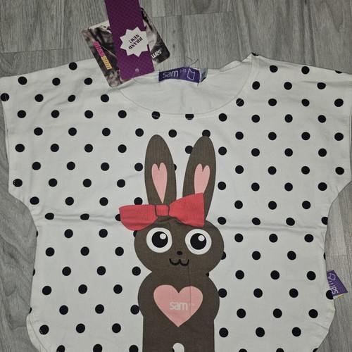 Sam 0-13 Girls' T-shirt new, size 5 years, black and white