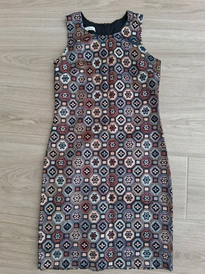 Le Vertige brocade dress like new, colorful size M