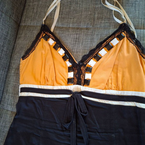 Billy Sabbado dress used, black and orange, size M