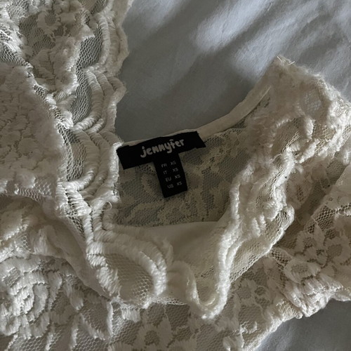 Jennyfer white lace tight dress size XS