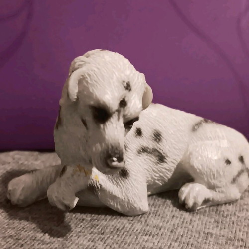 Dalmatian puppy glass figure used with realistic pose