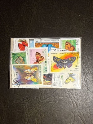 Butterfly collectible stamps set of 50, new