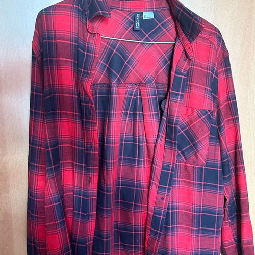 H&M plaid women's shirt used, size S