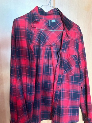 H&M plaid women's shirt used, size S