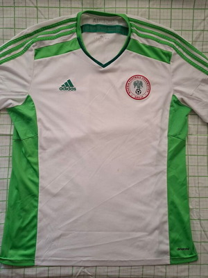 Nigeria 2014 2015 Away Football Jersey Adidas Men's Size XL like new