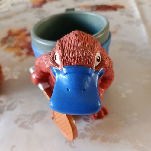 Collectible 3D Sydney 2000 Olympic Games mugs used, set of two