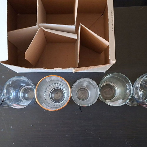Set of 6 beer glasses from personal collection