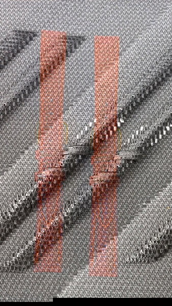 GENUINE LEATHER σετ 2 λουρακια ρολογιού