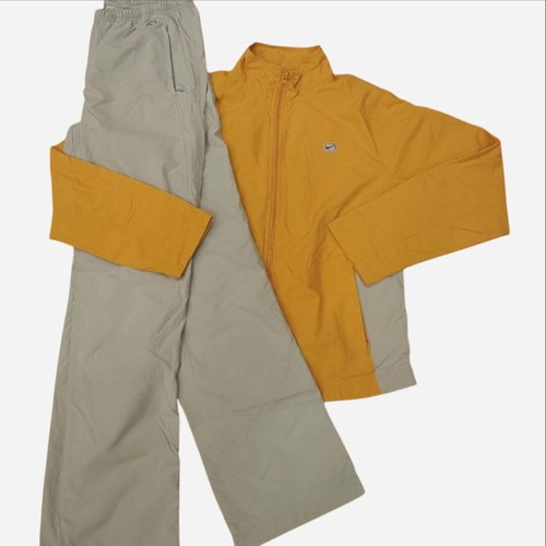 Nike vintage windbreaker set used, mustard and gray
