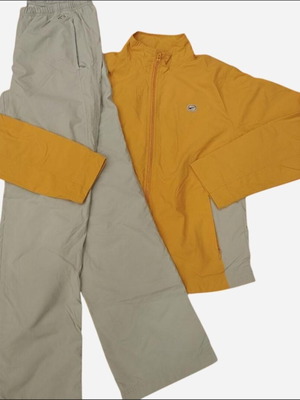 Nike vintage windbreaker set used, mustard and gray