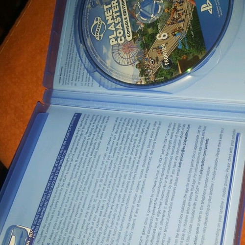 Planet Coaster game for PlayStation 4 like new
