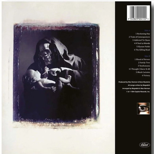 Megadeth Youthanasia LP Blue Vinyl new 2025 edition