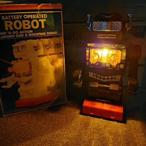 Besford Robot new from 70s-80s decade, functional sounds and lights