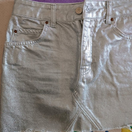 Silver skirt medium like new