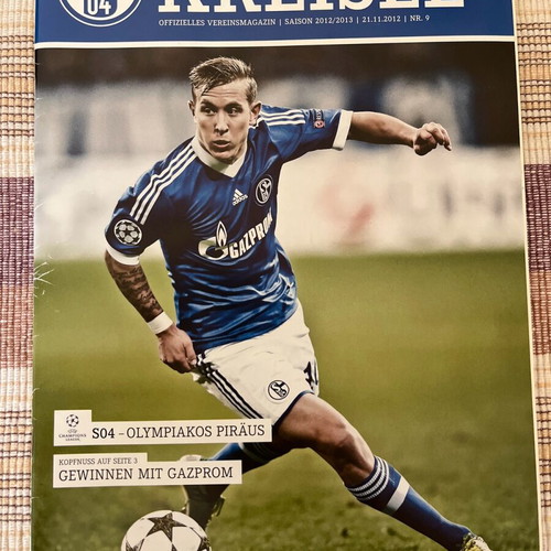 Schalke Olympiakos Champions League 2012 match program used