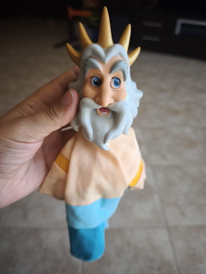 Disney hand puppet King Triton used, Little Mermaid