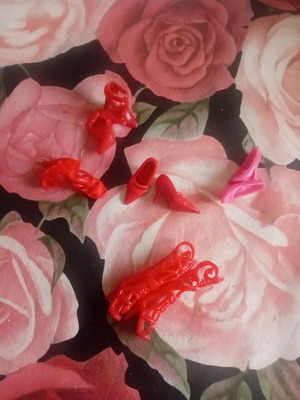 Barbie shoes pack of 5 pairs new