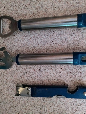 Bottle openers and used kitchen tools