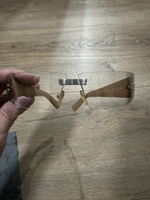 Roberto Cavalli Sunglasses with Leather Arms like new, beige