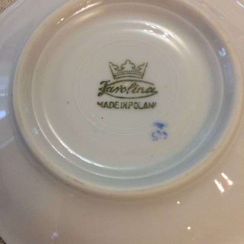 Karolina Porcelain Factory Coffee Cup circa 1954