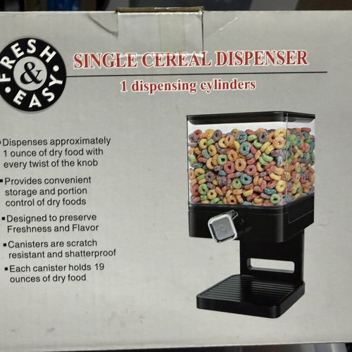 Fresh & Easy Single Cereal Dispenser new, unused