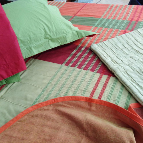 Summer blanket super king size with 2 Oxford percale pillowcases