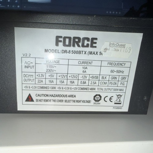 PSU FORCE 500W power supply
