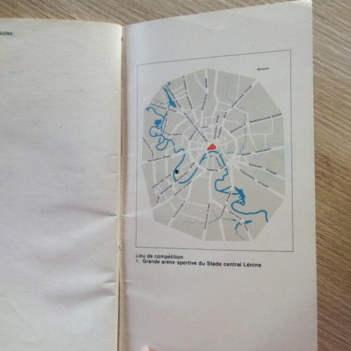 Collectible Moscow 1980 Olympic Games Program used
