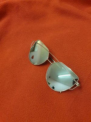 Cat eye sunglasses mirror in silver and rose gold