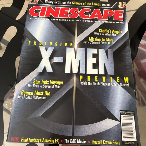 Cinescape Magazine 1999 X-Men Special Preview issue like new