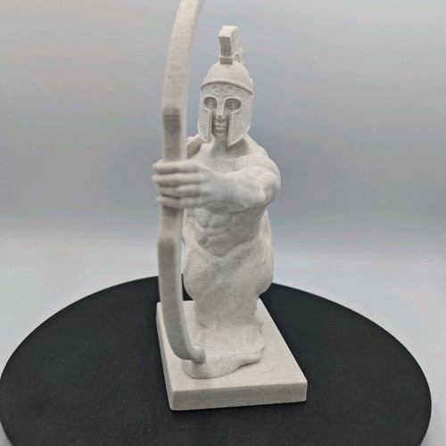 Spartan Archer Bust with Marble Effect, New