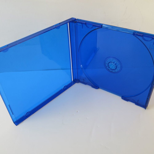 CD/DVD case single dark blue normal thickness new