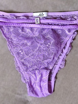 Luna δαντελένιο string εσώρουχο καινούργιο, λιλά μοβ, μέγεθος XL