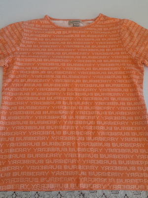 Burberry elastic shirt size 14y/158,164cm like new, orange