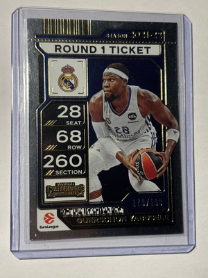 2025-26 Panini Contenders EuroLeague Round 1 Ticket Guerschon Yabusele like new
