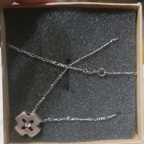 Vintage 925 set cross and engagement ring like new