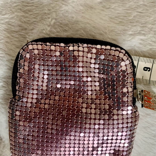 Ordnirg & Rbda wallet pink metallic with rhinestones like new
