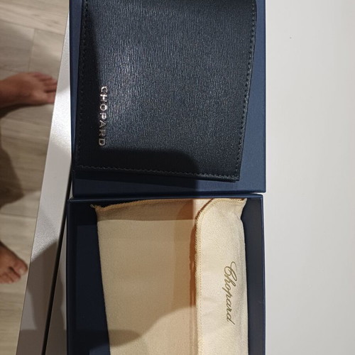 Chopard Classic Small Wallet new, black grained calfskin