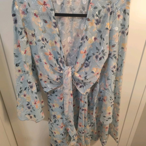 Dream set pants and crop top shirt, linen-like silk fabric, no L/XL