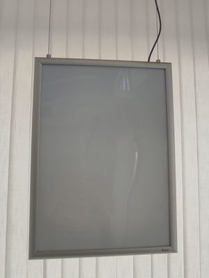 Lighted advertising display board used for indoor posters