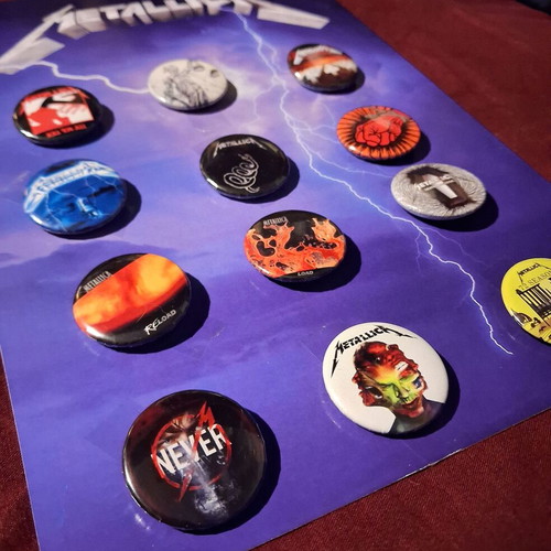 Metallica pin set 12 from 12 albums new