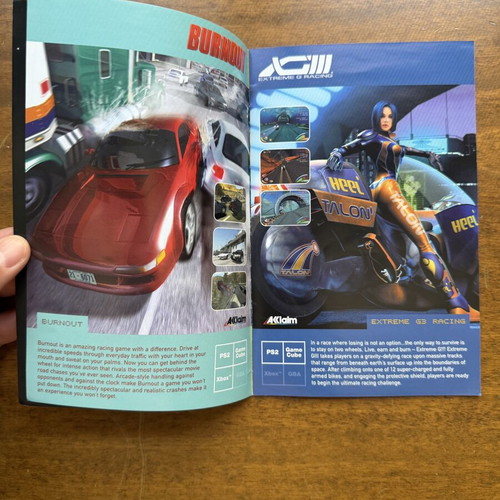 Acclaim 2002 Release booklet like new