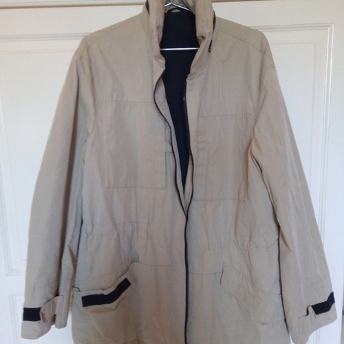 Emporio Armani jacket new, beige with blue details