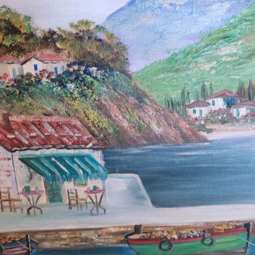 Komninakis authentic painting 0.92x0.72 like new