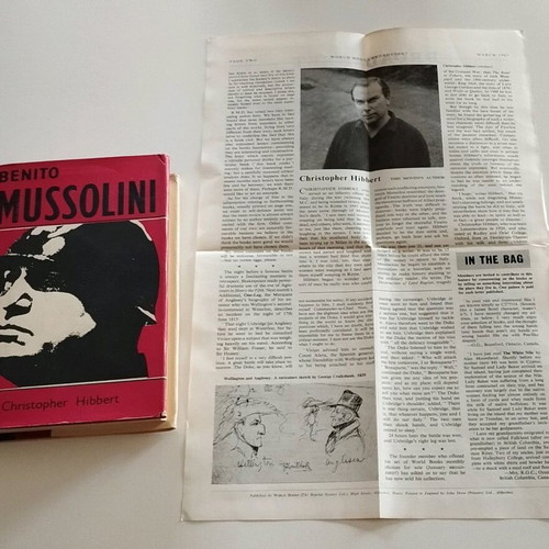 Benito Mussolini βιβλίο μεταχειρισμένο, Christopher Hibbert, 1962