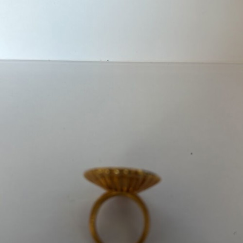 Hermina Athens ring new, gold plated with pearl
