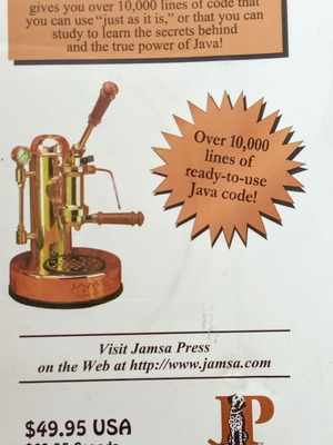 Programmer's Library Java book used, English, 556 pages