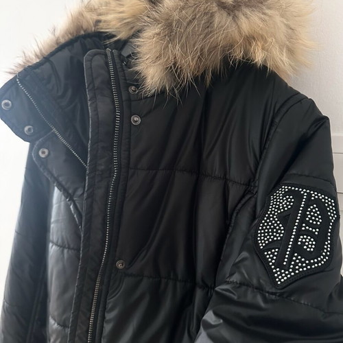 Philipp Plein Couture women's black jacket with fur like new, size large